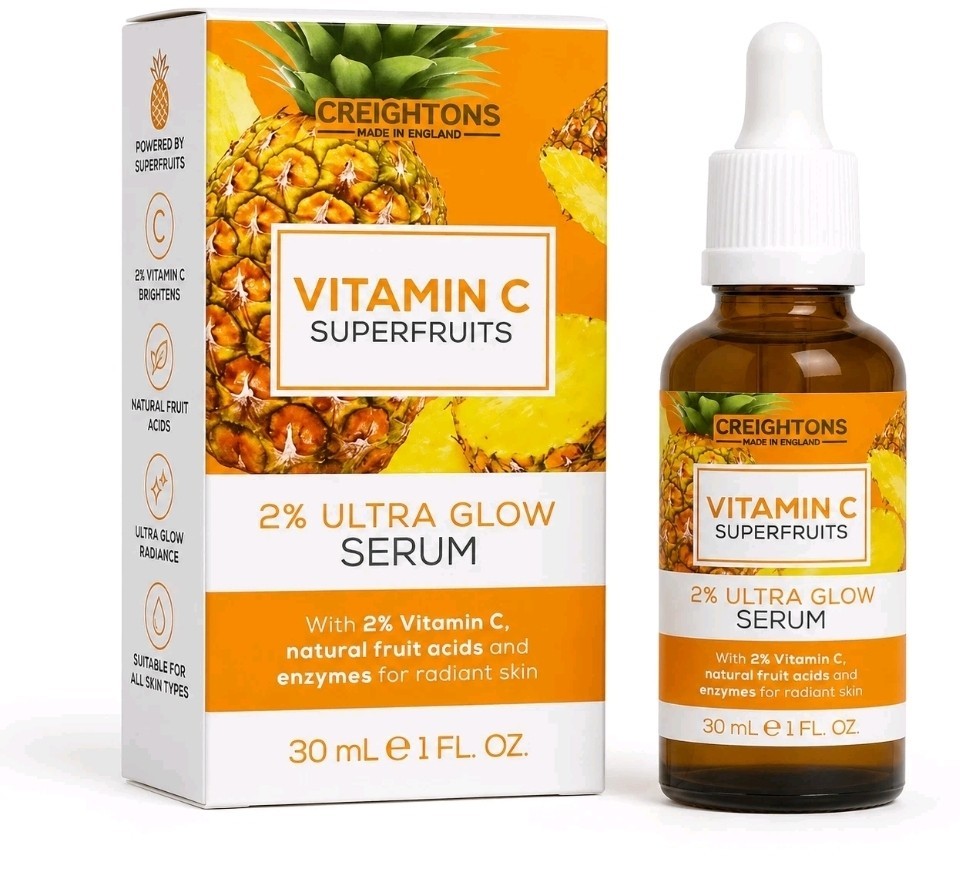Creightons Vitamin C Superfruits 2% Hydrate & Glow Serum 30ml .