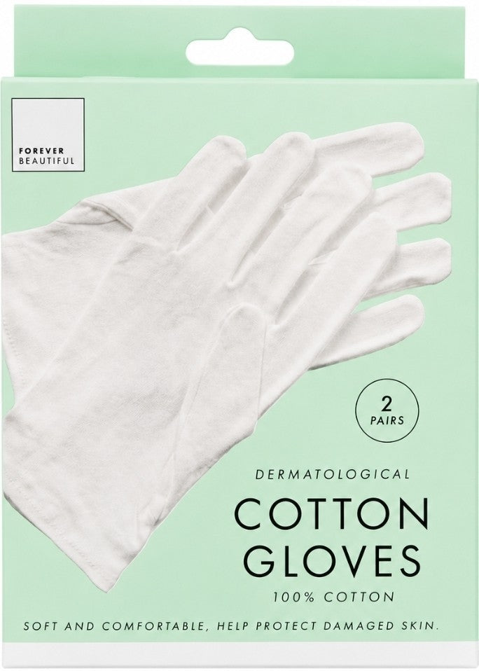 Cotton Moisturizing Gloves – Soft Overnight Hand Care Gloves (2 Pairs)