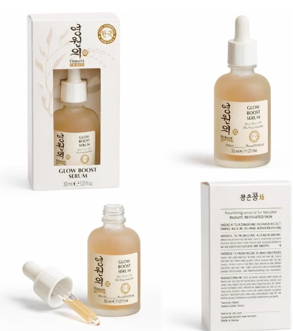 Eternité Pure Beauty Glow Boost Hydrating Face Serum Moisturiser Vit C 30ml